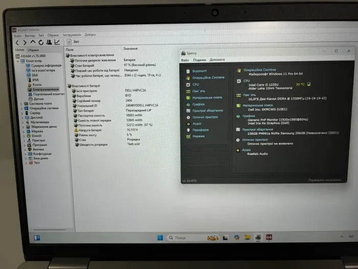 Ноутбук Dell Latitude 5530 / 15.6" (1920x1080) IPS / Intel Core i5-1235U (10 (12) ядер по 1.3 - 4.4 GHz) / 16 GB DDR4 / 512 GB SSD / Intel Iris Xe Graphics / WebCam / USB 3.2 / HDMI / WebCam б/в - зображення 9