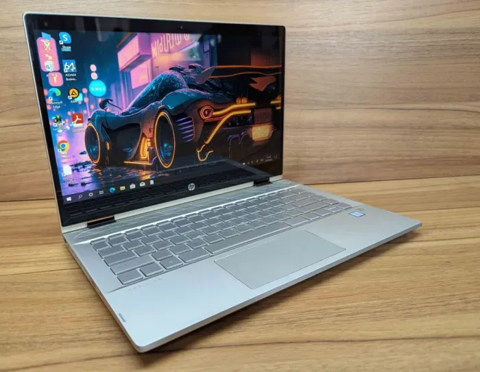 Ноутбук-трансформер Б-клас HP Pavilion x360 14m-cd0003dx / 14" (1920x1080) IPS Touch / Intel Core i5-8250U (4 (8) ядра по 1.6 - 3.4 GHz) / 16 GB DDR4 / 480 GB SSD / Intel HD Graphics 620 / WebCam / Windows 10 б/в - зображення 4