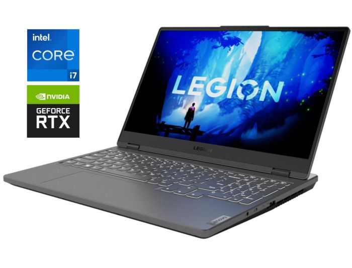 Ігровий ноутбук Б-клас Lenovo Legion 5 15IH7H / 15.6" (1920x1080) IPS / Intel Core i7-12700H (14 (20) ядер по 2.3 - 4.7 GHz) / 16 GB DDR5 / 1000 GB SSD NVMe / nVidia GeForce RTX 3060, 6 GB GDDR6, 192-bit / WebCam б/в - зображення 1