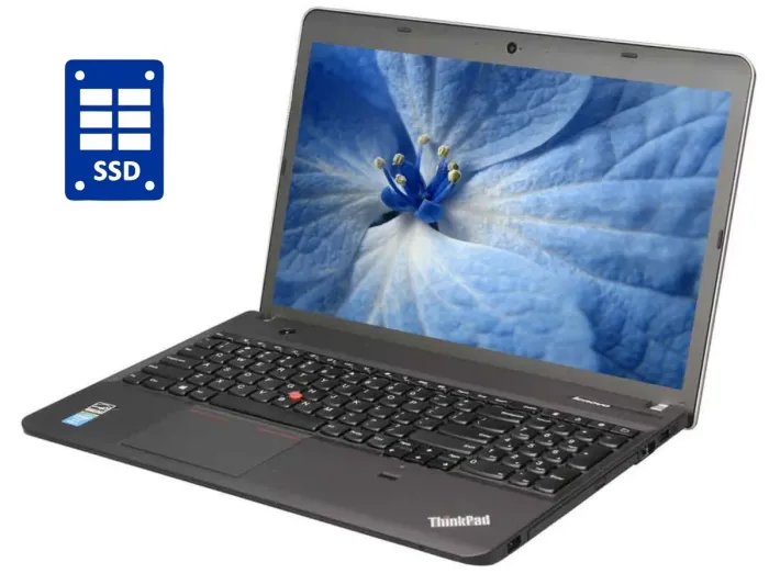 Ноутбук Б-клас Lenovo ThinkPad E540 / 15.6" (1366x768) TN / Intel Core i3-4000M (2 (4) ядра по 2.4 GHz) / 8 GB DDR3 / 128 GB SSD / Intel HD Graphics 4600 / WebCam / DVD-ROM / Win 10 Pro б/в - зображення 1