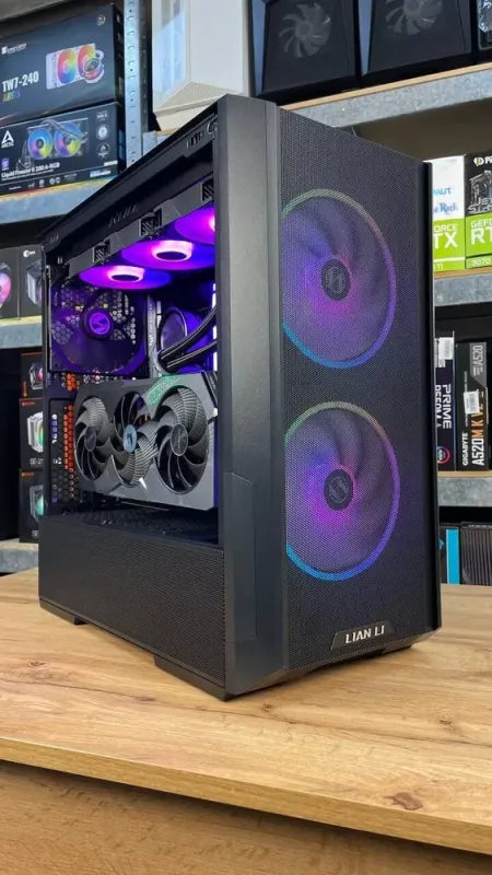 Збірка під замовлення: ігровий Lian Li LanCool 216 RGB Black Tower / Intel Core i5-14600KF (14 (20) ядер по 2.6 - 5.3 GHz) / 32 GB DDR5 / 4000 GB SSD M.2 / nVidia GeForce RTX 4070 Ti, 12 GB GDDR6X, 192-bit / HDMI / 850W - зображення 11