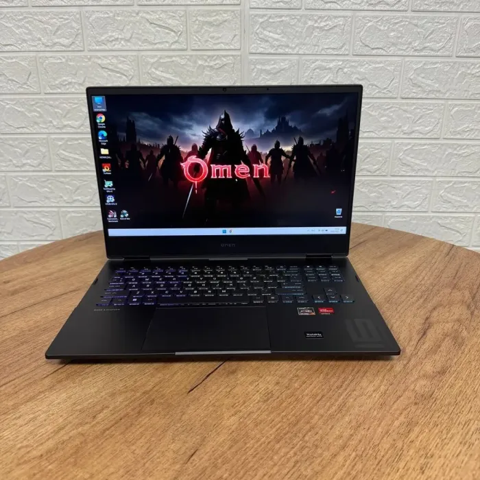 Ігровий ноутбук Б-клас HP Omen 16-n0033dx / 16.1" (1920x1080) IPS / AMD Ryzen 7 6800H (8 (16) ядер по 3.2 - 4.7 GHz) / 16 GB DDR5 / 512 GB SSD NVMe / AMD Radeon RX 6650M, 8 GB GDDR6, 128-bit / WebCam б/в - зображення 2