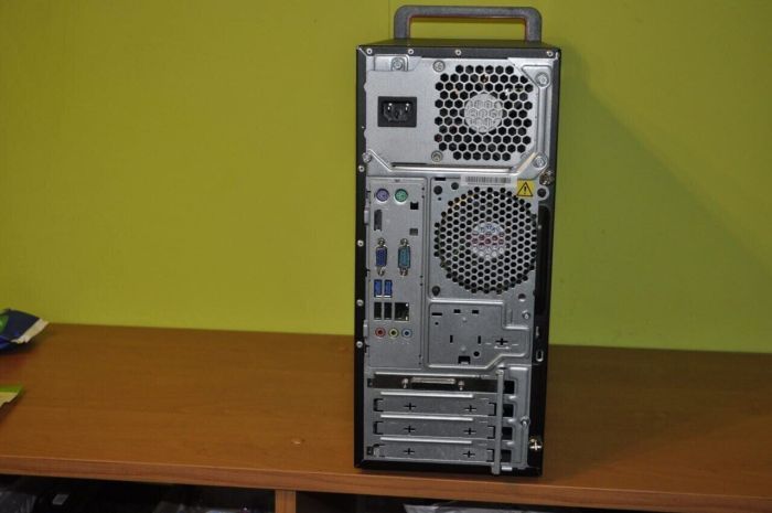 Комп'ютер Lenovo ThinkCentre M700 Tower / Intel Core i5-6400 (4 ядра по 3,7 - 3,3 ГГц) / 8 ГБ DDR4 / 120 ГБ SSD / Intel HD Graphics 530 / DVD-ROM / Windows 11 Pro б/в - изображение 6