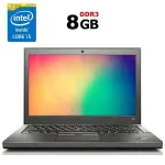 Нетбук Lenovo ThinkPad X250 / 12.5" (1366x768) TN / Intel Core i5-4300U (2 (4) ядра по 1.9 - 2.9 GHz) / 8 GB DDR3 / 256 GB SSD / Intel HD Graphics 5500 / WebCam / Win 10 / Дві АКБ б/в