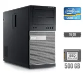 Комп'ютер Dell OptiPlex 790 Tower / Intel Core i7-2600 (4 (8) ядра по 3.4 - 3.8 GHz) / 16 GB DDR3 / 500 GB SSD / Intel HD Graphics 2000 б/в
