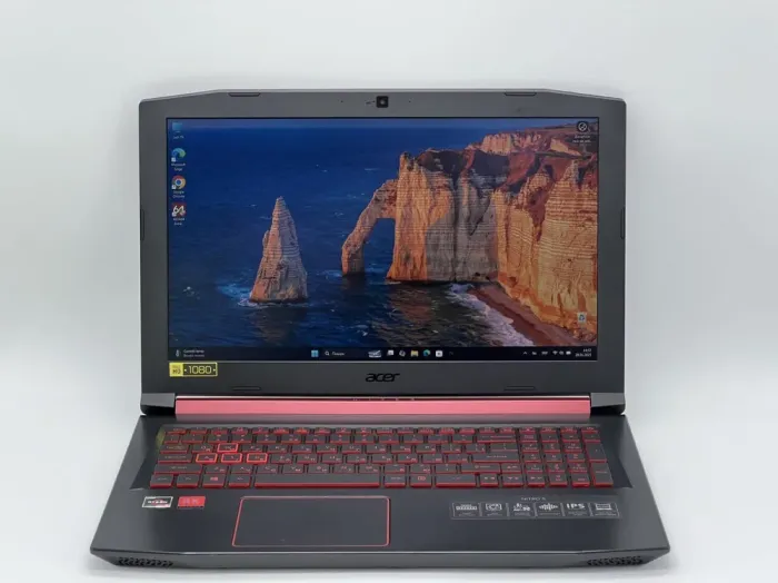 Ігровий ноутбук Acer Nitro 5 AN515-42 / 15.6" (1920x1080) IPS / AMD Ryzen 5 2500U (4 (8) ядра по 2.0 - 3.6 GHz) / 16 GB DDR4 / 480 GB SSD / AMD Radeon RX 560X, 4 GB GDDR5, 128-bit / WebCam б/в - зображення 2