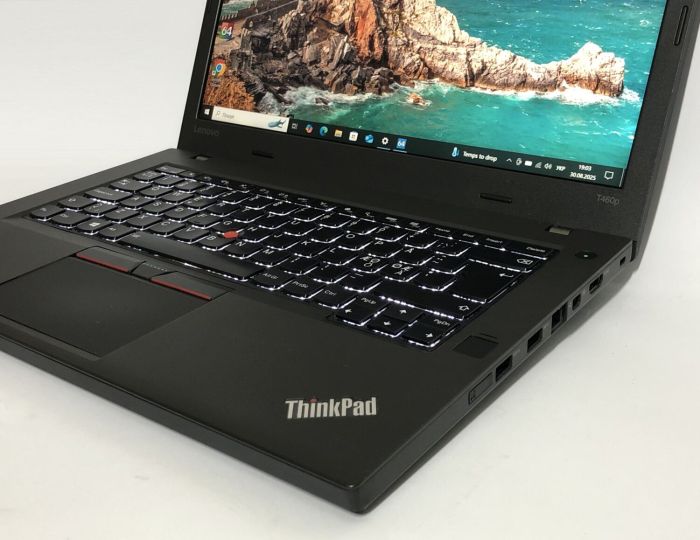 Ультрабук Lenovo ThinkPad T460p / 14" (1920x1080) IPS / Intel Core i5-6440HQ (4 ядра по 2.6 - 3.5 GHz) / 8 GB DDR4 / 192 GB SSD / Intel HD Graphics 530 / WebCam / Win 10 Pro б/в - зображення 9