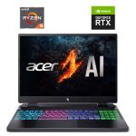 Ігровий ноутбук Б-класу Acer Nitro 16 AN16-41 / 16" (2560x1600) IPS / AMD Ryzen 7 7840HS (8 (16) ядер по 3,8 - 5,1 ГГц) / 32 ГБ DDR5 / 1000 ГБ SSD NVMe / nVidia GeForce RTX 4070, 8 ГБ GDDR6, 128-біт / WebCam б/в