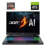 Ігровий ноутбук Б-класу Acer Nitro 16 AN16-41 / 16" (2560x1600) IPS / AMD Ryzen 7 7840HS (8 (16) ядер по 3,8 - 5,1 ГГц) / 32 ГБ DDR5 / 1000 ГБ SSD NVMe / nVidia GeForce RTX 4070, 8 ГБ GDDR6, 128-біт / WebCam б/в