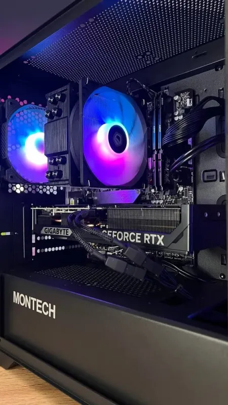 Збірка на замовлення: ігровий ПК Montech Air 1000 Premium Black Tower / AMD Ryzen 5 7500F (6 (12) ядер по 3,7 - 5,0 ГГц) / 32 ГБ DDR5 / 1000 ГБ SSD M.2 / nVidia GeForce RTX 5070, 12 ГБ GDDR7, 192-bit / 750W - зображення 5