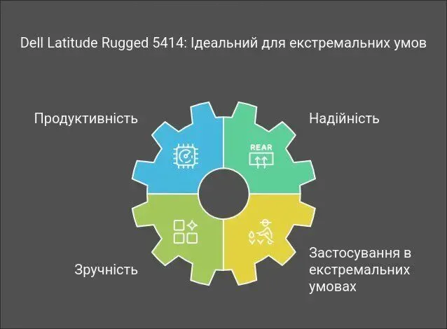 Захищений ноутбук Dell Latitude 5414 Rugged / 14" (1366x768) TN / Intel Core i5-6300U (2 (4) ядра по 2.4 - 3.0 GHz) / 16 GB DDR4 / 256 GB SSD / Intel HD Graphics 520 / WebCam / Wi-Fi / Windows 11 Pro б/в - зображення 16