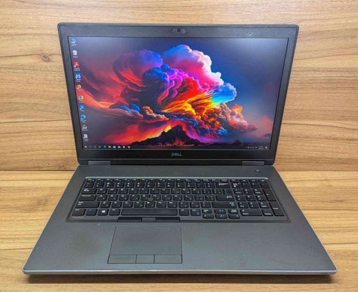 Мобільна робоча станція Dell Precision 7740 / 17.3" (1920x1080) IPS / Intel Xeon E-2276M (6 (12) ядер по 2.8 - 4.7 GHz) / 32 GB DDR4 / 512 GB SSD + 512 GB SSD / nVidia Quadro RTX 4000, 8 GB GDDR6, 256-bit / WebCam / Windows 10 б/в - зображення 2