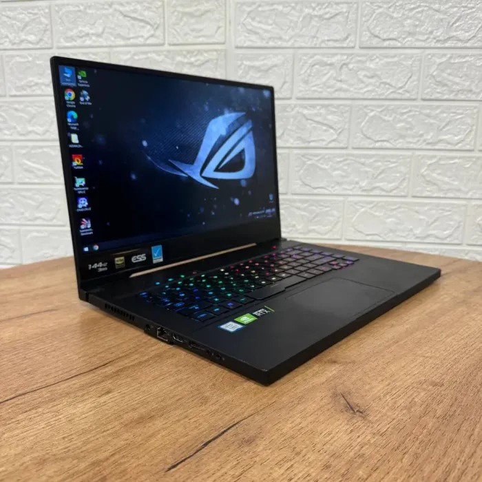 Ігровий ноутбук Б-клас Asus ROG Zephyrus GU502GV / 15.6" (1920x1080) IPS / Intel Core i7-9750H (6 (12) ядер по 2.6 - 4.5 GHz) / 16 GB DDR4 / 512 GB SSD / nVidia GeForce RTX 2060, 6 GB GDDR6, 192-bit / WebCam б/в - зображення 4