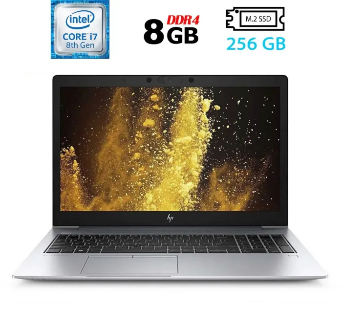 Ультрабук Б-клас HP EliteBook 840 G6 / 14" (1920x1080) IPS / Intel Core i7-8665U (4 (8) ядра по 1.9 - 4.8 GHz) / 8 GB DDR4 / 256 GB SSD M.2 / Intel UHD Graphics 620 / WebCam / Fingerprint / HDMI б/в - зображення 1