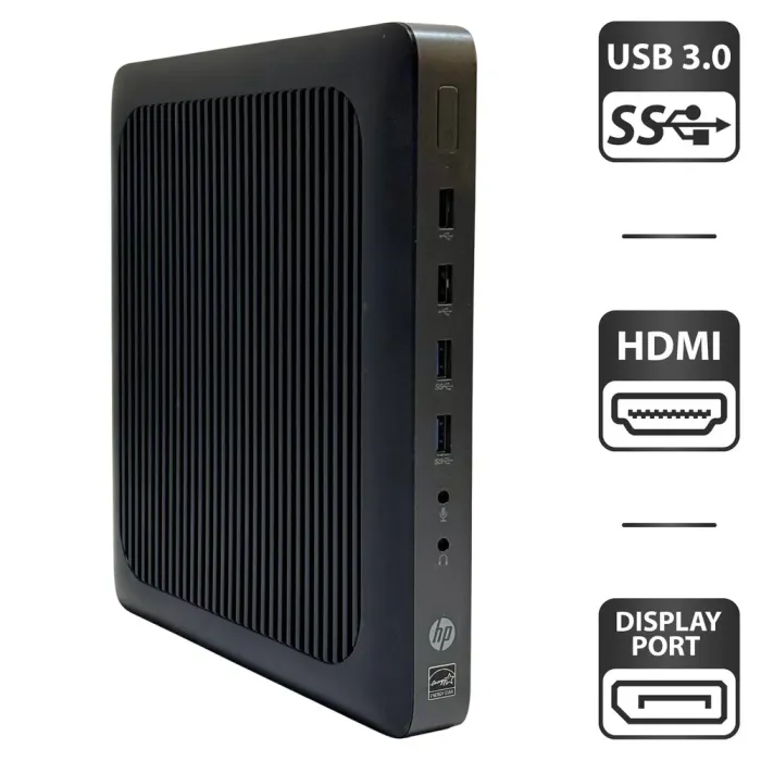 Неттоп HP T620 USFF / AMD GX-217GA (2 ядра по 1.65 GHz) / 4 GB DDR3 / 16 GB SSD / AMD Radeon HD 8280E Graphics б/в - зображення 1