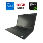 Ігровий ноутбук Dell Latitude E5580 / 15.6" (1920x1080) IPS / Intel Core i7-7820HQ (4 (8) ядра по 2.9 - 3.9 GHz) / 16 GB DDR4 / 240 GB SSD / nVidia GeForce 940MX, 2 GB GDDR5, 64-bit / WebCam б/в