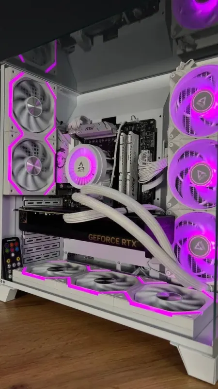 Збірка під замовлення: новий комп'ютер GameMax Infinity Pro White Tower / AMD Ryzen 7 7700 (8 (12) ядер по 3.8 - 5.3 GHz) / 32 GB DDR5 / 500 GB SSD M.2 + 1000 GB SSD M.2 / nVidia GeForce RTX 4070 Super, 12 GB GDDR6X, 192-bit / 750W б/в - зображення 6