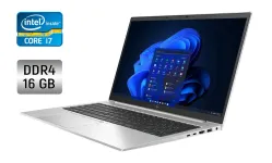 Ультрабук Б-клас HP EliteBook 850 G8 / 15.6" (1920x1080) IPS / Intel Core i7-1165G7 (4 (8) ядра по 2.8 - 4.7 GHz) / 16 GB DDR4 / 512 GB SSD / Intel Iris Xe Graphics / WebCam / Fingerprint б/в