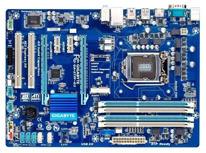Материнська плата Gigabyte GA-Z77P-D3 OEM / Socket LGA1155 б/в - зображення 2