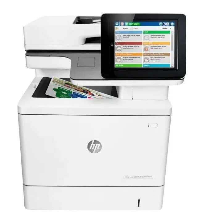 БФП HP Color LaserJet Managed MFP M577dnm (B5L49A) / Лазерний кольоровий друк / 1200x1200 dpi / A4 / 38 стор/хв / Ethernet, USB 2.0 / Дуплекс б/в - зображення 2