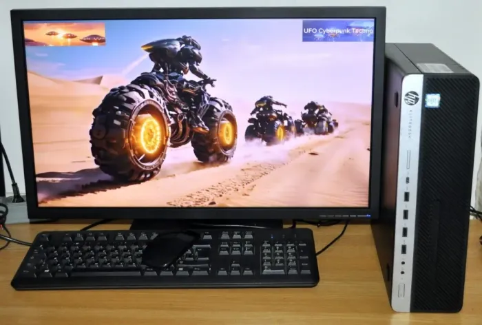 Комплект ПК: HP EliteDesk 800 G3 SFF / Intel Core i5-6500 (4 ядра по 3.2 - 3.6 GHz) / 8 GB DDR4 / 240 GB SSD / Intel HD Graphics 530 / DVD-ROM + Монітор Б-клас Acer B243HL / 24" (1920x1080) TN / VGA, DVI б/в - зображення 6