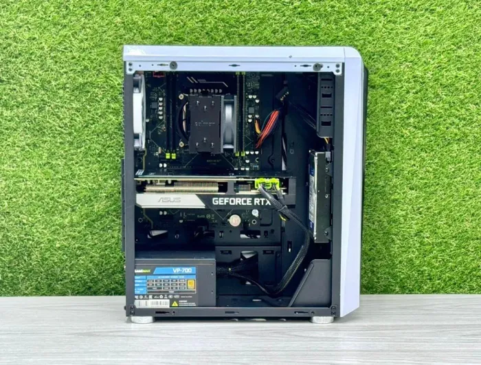 Ігровий ПК 1stPlayer R5-3R1-WH Color LED White Tower / Intel Xeon E5-2690 v3 (12 (24) ядер по 2.6 - 3.5 GHz) / 32 GB DDR4 / 256 GB SSD + 1000 GB HDD / nVidia GeForce RTX 3070, 8 GB GDDR6, 256-bit / 700W б/в - зображення 4
