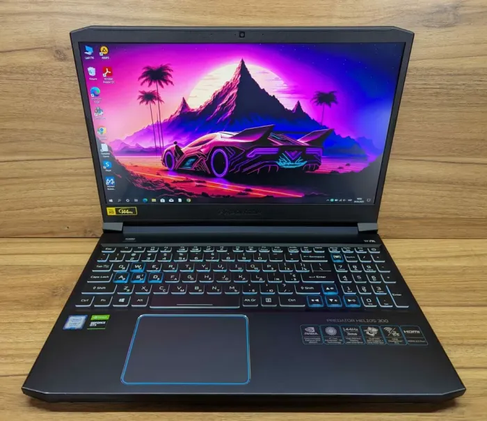 Ігровий ноутбук Acer Predator PH315-52 / 15.6" (1920x1080) IPS / Intel Core i7-9750H (6 (12) ядер по 2.6 - 4.5 GHz) / 16 GB DDR4 / 500 GB SSD / nVidia GeForce GTX 1660 Ti, 6 GB GDDR6, 192-bit / WebCam / Windows 10 б/в - зображення 2