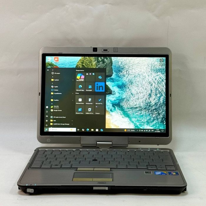 Нетбук-трансформер HP EliteBook 2740p / 12.1" (1280x800) IPS Touch / Intel Core i5-540M (2 (4) ядра по 2.53 - 3.07 GHz) / 8 GB DDR3 / 160 GB SSD / Intel HD Graphics / WebCam / Стилус  Залишити відгук б/в - изображение 3