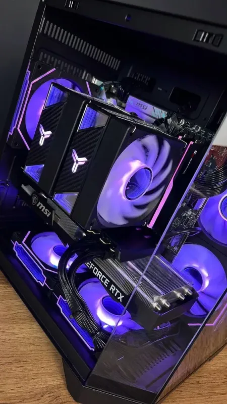 Збірка під замовлення: комп'ютер Qube Crystal ARGB Black Tower / Intel Core i5-14600KF (14 (20) ядер по 2.6 - 5.3 GHz) / 32 GB DDR5 / 1000 GB SSD M.2 / nVidia GeForce RTX 3070, 8 GB GDDR6, 256-bit / 750W б/в - зображення 8