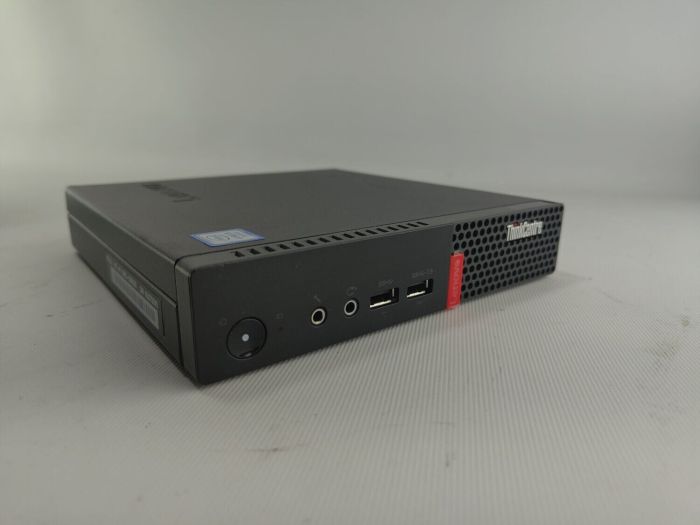 Комплект ПК: неттоп Lenovo ThinkCentre M910q Tiny USFF / Intel Core i5-7500T (4 ядра по 2.7 - 3.3 GHz) / 16 GB DDR4 / 512 GB SSD / Intel HD Graphics 630 + Монітор 24" (1920x1080) TN б/в - зображення 3