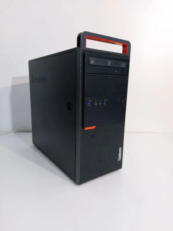 Комплект: Lenovo ThinkCentre M800 Tower / Intel Core i5-6500 (4 ядра по 3.2 - 3.6 GHz) / 16 GB DDR4 / 240 GB SSD + 512 GB SSD / nVidia GeForce GTX 1050 Ti, 4 GB GDDR5, 128-bit / DVD-ROM + Монітор LG 24MB37PM-B / 24" (1920x1080) IPS + Кабелі DVI та жив б/в - зображення 3
