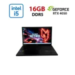 Ігровий ноутбук Aser Nitro V15 ANV15-52 / 15,6" (1920x1080) IPS / Intel Core i5-13420H (8 (12) ядер по 3,4 - 4,6 ГГц) / 16 ГБ DDR5 / 512 ГБ SSD / nVidia GeForce RTX 4050, 6 ГБ GDDR6, 96-біт / Веб-камера б/в