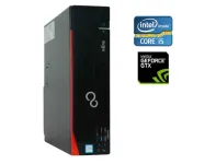 ПК Fujitsu Esprimo D556 2 E85+ SFF / Intel Core i5-6400 (4 ядра по 2.7 - 3.3 GHz) / 8 GB DDR4 / 120 GB SSD + 500 GB HDD / nVidia GeForce GTX 745, 2 GB GDDR3, 128-bit / DVD-ROM / Win 10 б/в