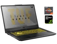 Ігровий ноутбук Asus TUF Gaming A17 FA706IU / 17.3" (1920x1080) IPS / AMD Ryzen 7 4800H (8 (16) ядер по 2.9 - 4.2 GHz) / 16 GB DDR4 / 512 GB SSD NVMe / nVidia GeForce GTX 1660 Ti, 6 GB GDDR6, 192-bit / WebCam б/в