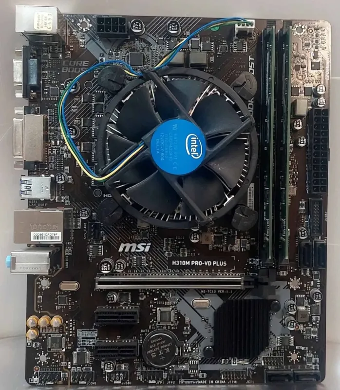 Комплект: Материнська плата MSI H310M Pro-VD Plus / s1151 / Intel Core i3-8100 (4 ядра по 3,6 ГГц) / 8 ГБ DDR4 + Кулер б/в - изображение 5