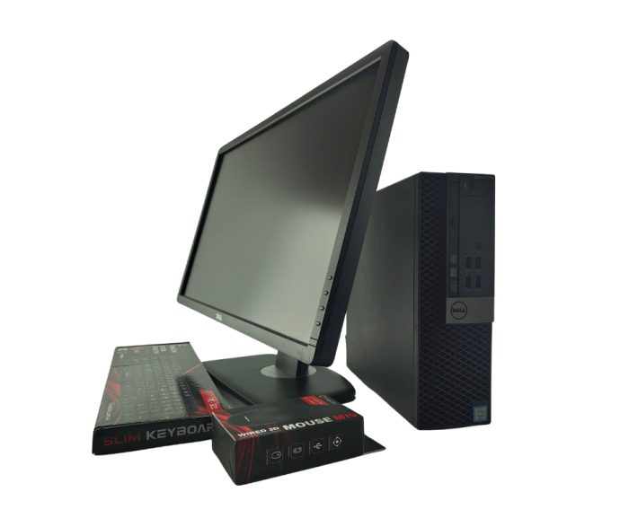 Комплект ПК: комп'ютер Dell OptiPlex 5040 SFF / Intel Core i5-6400 (4 ядра по 2,7 - 3,7 ГГц) / 16 ГБ DDR3 / 240 ГБ SSD / Intel HD Graphics 530 + Монітор 24" (1920x1080) TN б/в - зображення 2