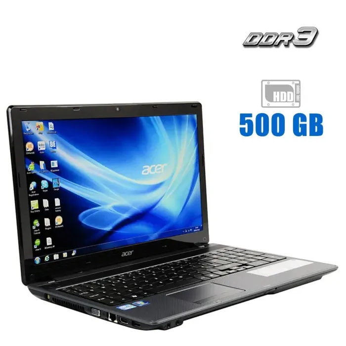 Ноутбук Б-класс Acer Aspire 5749 / 15.6" TN / Core i3-2350M (2(4) ядра по 2.3GHz) / 4GB DDR3 / 500GB HDD / HD Graphics 3000 / WebCam б/в - зображення 1