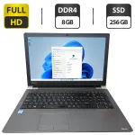 Ноутбук Б-клас Toshiba Tecra A50-D-1С7 / 15.6" (1920x1080) TN / Intel Core i5-7200U (2 (4) ядра по 2.5 - 3.1 GHz) / 8 GB DDR4 / 256 GB SSD / Intel HD Graphics 620 / WebCam б/в