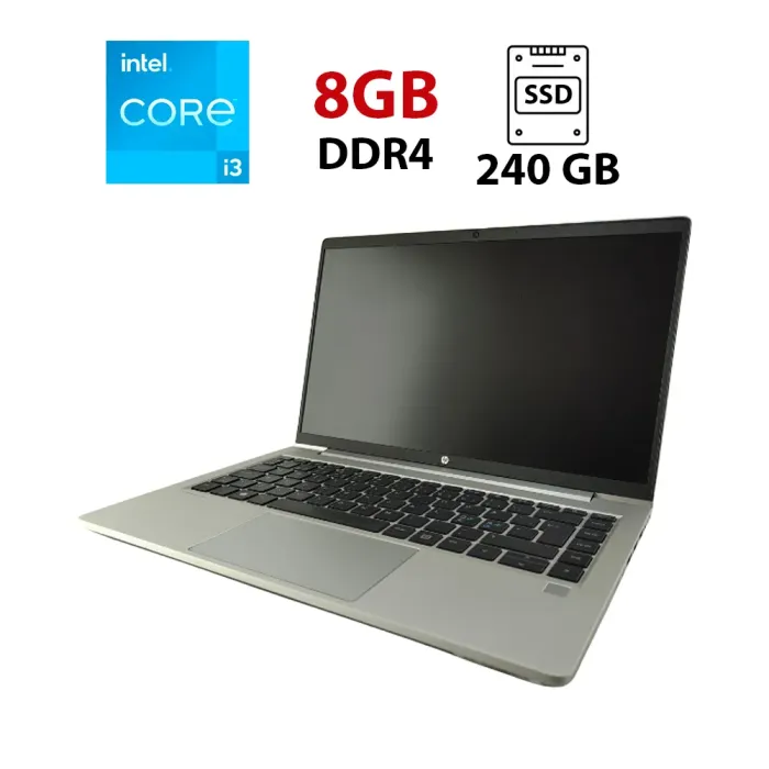 Ультрабук HP ProBook 440 G8 / 14" (1366x768) TN / Intel Core i3-1115G4 (2 (4) ядра по 3.0 - 4.1 GHz) / 8 GB DDR4 / 240 GB SSD / Intel UHD Graphics / WebCam б/в - зображення 1