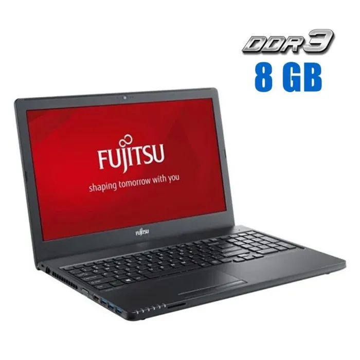 Ноутбук Fujitsu LifeBook A555 / 15.6" (1366x768) TN / Intel Core i3-5005U (2 (4) ядра по 2.0 GHz) / 8 GB DDR3 / 500 GB HDD / Intel HD Graphics 5500 / WebCam б/в - зображення 1