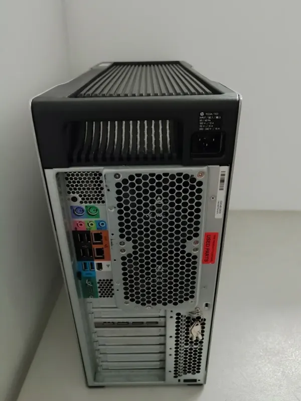 Робоча станція HP Z820 Workstation Tower / 2x Intel Xeon E5-2658 v2 (10 (20) ядер по 2.4 - 3.0 GHz) / 64 GB DDR3 / 240 GB SSD / AMD FirePro W5100, 4 GB GDDR5, 128-bit / DVD-ROM / DisplayPort б/в - зображення 6