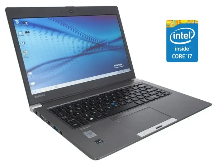 Ультрабук Б-клас Toshiba Portege Z30-A / 13.3" (1366x768) TN / Intel Core i7-4600U (2 (4) ядра по 2.1 - 3.3 GHz) / 8 GB DDR4 / 256 GB SSD / Intel HD Graphics 4400 / WebCam / Win 10 Pro б/в - зображення 1