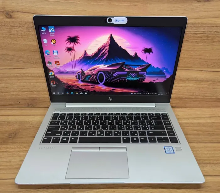 Ультрабук HP EliteBook 840 G6 / 14" (1920x1080) IPS / Intel Core i5-8265U (4 (8) ядра по 1.6 - 3.9 GHz) / 16 GB DDR4 / 512 GB SSD / Intel UHD Graphics 620 / TouchID / HDMI / Windows 10 б/в - зображення 2