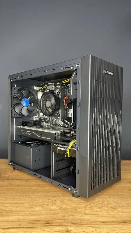 Ігровий ПК Deepcool Matrexx 30 Tower / AMD Ryzen 3 1200 (4 ядра по 3.1 - 3.4 GHz) / 8 GB DDR4 / 120 GB SSD + 500 GB HDD / AMD Radeon RX 470, 4 GB GDDR5, 25 - зображення 3