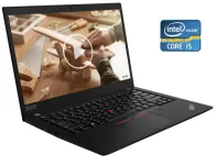 Ультрабук Lenovo ThinkPad T490s / 14" (1920x1080) IPS / Intel Core i5-8365U (4 (8) ядра по 1.6 - 4.1 GHz) / 16 GB DDR4 / 512 GB SSD / Intel UHD Graphics / WebCam б/в