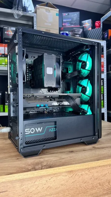 Збірка під замовлення: комп'ютер MSI MAG Forge M100R Black Tower / AMD Ryzen 7 5700X (8 (16) ядер по 3.4 - 4.6 GHz) / 32 GB DDR4 / 1000 GB SSD M.2 / nVidia GeForce RTX 3080, 10 GB GDDR6X, 320-bit / 750W б/в - зображення 7