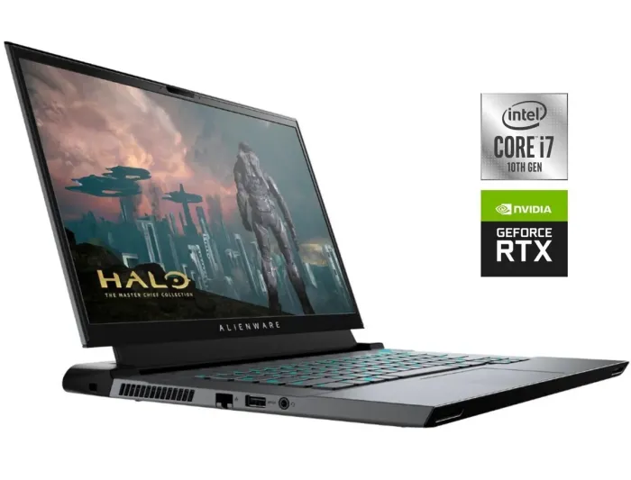 Ігровий ноутбук Б-клас Dell Alienware m15 R3 / 15.6" (1920x1080) IPS / Intel Core i7-10750H (6 (12) ядер по 2.6 - 5.0 GHz) / 16 GB DDR4 / 512 GB SSD / nVidia GeForce RTX 2060, 6 GB GDDR6, 192-bit / WebCam б/в - зображення 1