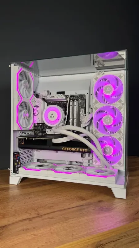 Збірка під замовлення: новий комп'ютер GameMax Infinity Pro White Tower / AMD Ryzen 7 7700 (8 (12) ядер по 3.8 - 5.3 GHz) / 32 GB DDR5 / 500 GB SSD M.2 + 1000 GB SSD M.2 / nVidia GeForce RTX 4070 Super, 12 GB GDDR6X, 192-bit / 750W б/в - зображення 4