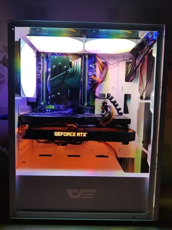 Ігровий ПК DarkFlash DK151 Tower / Intel Xeon E5-2697 v3 (14 (28) ядер по 2.6 - 3.6 GHz) / 32 GB DDR4 / 1000 GB SSD / nVidia GeForce RTX 3070, 8 GB GDDR6, 256-bit / 600W б/в - зображення 7