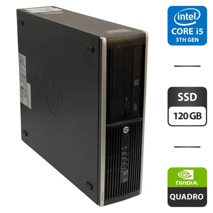 Комп'ютер HP Compaq Elite 8300 SFF / Intel Core i5-3470 (4 ядра по 3.2 - 3.6 GHz) / 8 GB DDR3 / 120 GB SSD / nVidia NVS 310, 512 MB GDDR3, 64-bit б/в - зображення 1